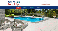 Desktop Screenshot of northamericanpoolsandspas.net